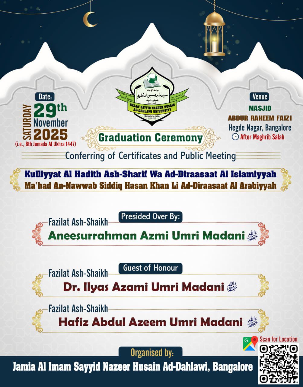 Convocation poster english